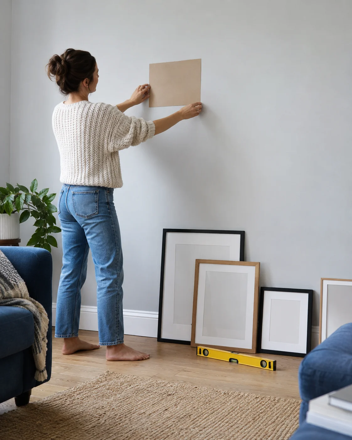 A photo wall with room for the story